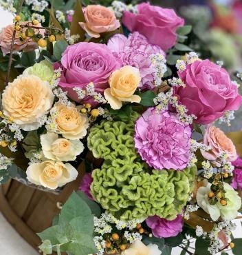お祝い　アレンジメント♪｜「愛花」　（愛媛県松山市の花キューピット加盟店 花屋）のブログ