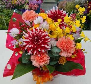 お祝い アレンジメント｜「愛花」　（愛媛県松山市の花キューピット加盟店 花屋）のブログ