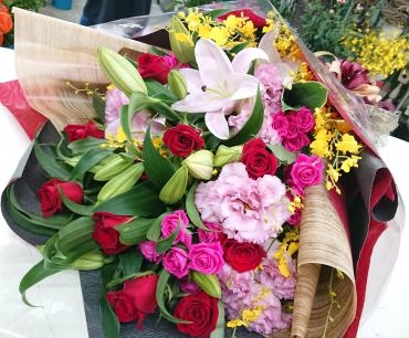 御餞別 花束♪｜「愛花」　（愛媛県松山市の花キューピット加盟店 花屋）のブログ