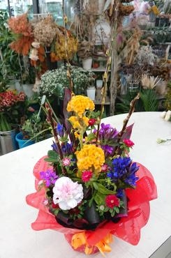 秋のお祝い アレンジメント♪｜「愛花」　（愛媛県松山市の花キューピット加盟店 花屋）のブログ