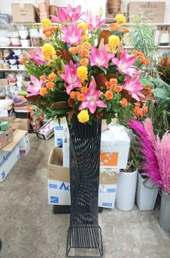 開店祝い 生花スタンド♪｜「愛花」　（愛媛県松山市の花キューピット加盟店 花屋）のブログ