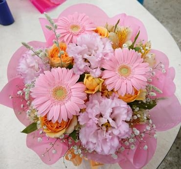 20221201_birthday_arrangement-pink-silvercat-flowerhouseaika