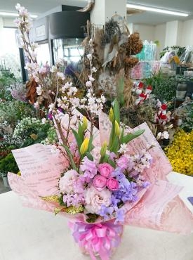 110歳のお誕生日祝い アレンジメント♪｜「愛花」　（愛媛県松山市の花キューピット加盟店 花屋）のブログ