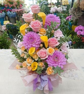 周年祝い アレンジメント♪｜「愛花」　（愛媛県松山市の花キューピット加盟店 花屋）のブログ