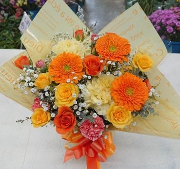 お祝い アレンジメント♪｜「愛花」　（愛媛県松山市の花キューピット加盟店 花屋）のブログ