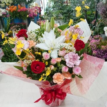 退職 お祝い アレンジメント♪｜「愛花」　（愛媛県松山市の花キューピット加盟店 花屋）のブログ