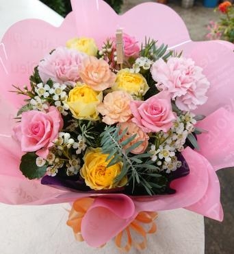 ご結婚記念日 お祝い アレンジメント♪｜「愛花」　（愛媛県松山市の花キューピット加盟店 花屋）のブログ