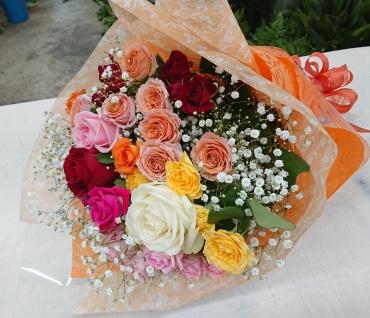 記念日 愛媛県産バラの花束♪「愛花」（愛媛県松山市の花屋）のギャラリー写真