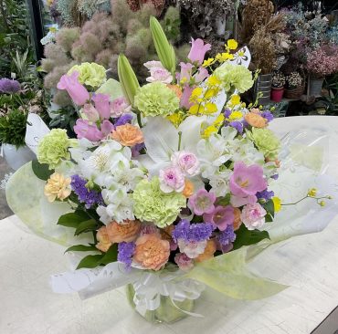枕花 お供え アレンジメント｜「愛花」　（愛媛県松山市の花キューピット加盟店 花屋）のブログ