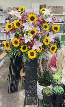 オープン祝 生花スタンド♪｜「愛花」　（愛媛県松山市の花キューピット加盟店 花屋）のブログ