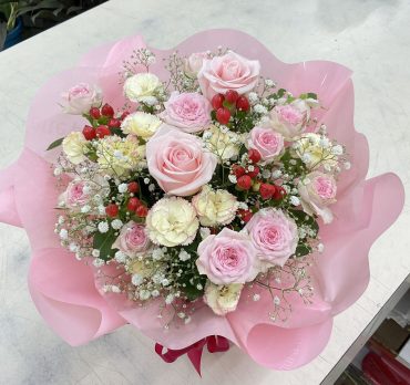 お誕生日祝い アレンジメント♪｜「愛花」　（愛媛県松山市の花キューピット加盟店 花屋）のブログ