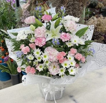 お盆 お供え アレンジメント｜「愛花」　（愛媛県松山市の花キューピット加盟店 花屋）のブログ
