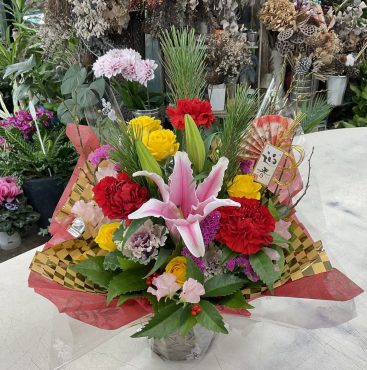 お正月花 アレンジメント♪|「愛花」　（愛媛県松山市の花屋）のブログ
