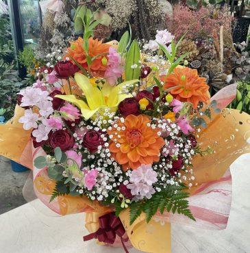 離任式 アレンジメント＆花束♪｜「愛花」　（愛媛県松山市の花キューピット加盟店 花屋）のブログ